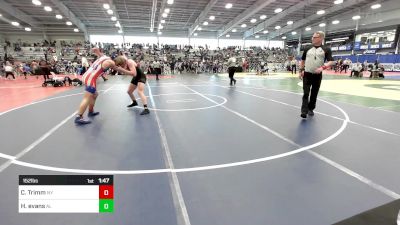 152 lbs Round Of 64 - Cayne Trimm, NY vs Hunter Evans, AL