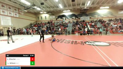 82 lbs Champ. Round 1 - Lua Wilson, Steelclaw Wrestling Club vs Logan Cloutier, Lake Stevens Wrestling Club