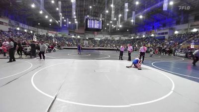 81 lbs Round Of 16 - Rhese Schrader, Alamosa vs Lane Bergquist, Cedaredge Bruins