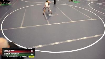 97 lbs Cons. Round 2 - Cayton Pahl, Minnesota vs Dalton Peterson, Wayzata Youth Wrestling