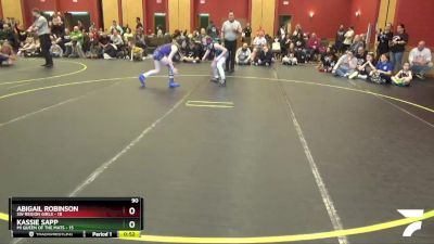 90 lbs Round 2 (6 Team) - Abigail Robinson, SW Region Girls vs Kassie Sapp, MI Queen Of The Mats