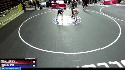 126 lbs Quarterfinal - Ethan Larsen, Minarets Wrestling Club vs Michael Kase, LAWC