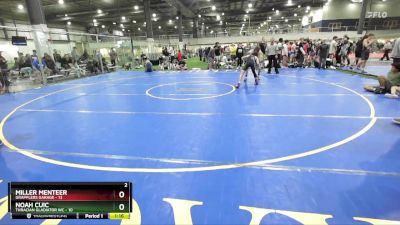 138 lbs Round 2 (4 Team) - Noah Cuic, THRACIAN GLADIATOR WC vs Miller Menteer, GRAPPLERS GARAGE