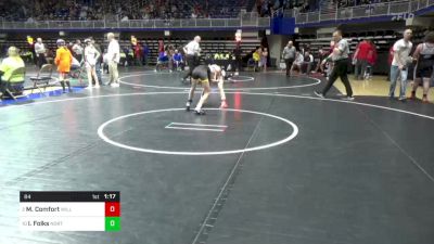 84 lbs Quarterfinal - Malaina Comfort, Williamsport vs Isabelle Folks, North Allegheny