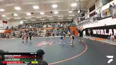 67 lbs Cons. Semi - Weston Crowley, Peak Wrestling vs Tucker Robison, Riverton USA Wrestling