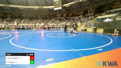 90 lbs Round Of 16 - Callen Cartwright, Broken Arrow Wrestling Club vs Phillip Teasley, Standfast