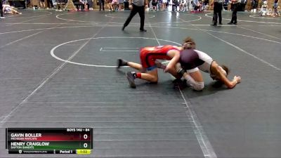 84 lbs Round 3 - Gavin Boller, Michigan Matcats vs Henry Craiglow, Dayton Bandits