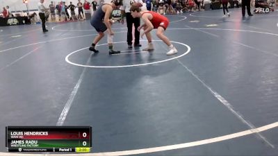 155 lbs Champ. Round 1 - Louis Hendricks, Wave WC vs James Radu, Wrestling Factory