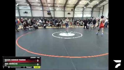 145 lbs Cons. Round 6 - Qusai Ashraf Marini, CA vs Riis Hinrichs, OR