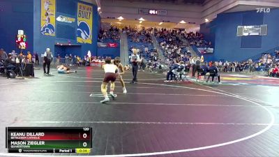 120 lbs Cons. Round 7 - Keanu Dillard, Bethlehem Catholic vs Mason Ziegler, Quakertown