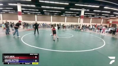 85 lbs Round 3 - Lucy Heck, Keller Wrestling Club vs Kenzie Sutton, Amped Wrestling Club