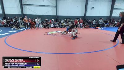 157 lbs Quarterfinal - Nicholas Warren, Reality Sports Wrestling Club vs Kingston McPherson, Askeo International Mat Club