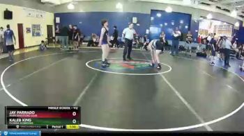 112 lbs 3rd Place Match - Jay Parrado, Miami Wrestling Club vs Kaleb King, Florida Scorpions