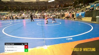 90 lbs Quarterfinal - Rocklan Kurzinsky, Wave Wrestling Club (TN) vs Eli Anderson, Dakota Boyz Wrestling Club