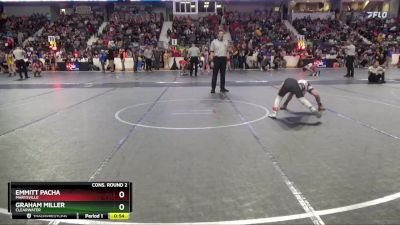 76 lbs Cons. Round 2 - Emmitt Pacha, Marysville vs Graham Miller, Clearwater