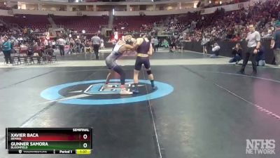 4A 107 lbs Semifinal - Gunner Samora, Bloomfield vs Xavier Baca, Deming