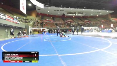 157 lbs Champ. Round 1 - James Holiday, Rough House Wrestling vs Dakota Colebourn, La Costa Canyon High School Wrestling