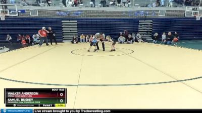 46 lbs Cons. Semi - Samuel Bushey, Mountain Man Wrestling Club vs Walker Anderson, Small Town Wrestling