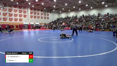 113 lbs Champ. Round 2 - Cole Woodruff, Dublin Coffman vs Johnny Green, Aurora