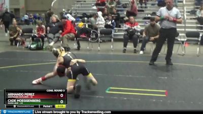 56 lbs Cons. Round 3 - Armando Perez, Southside Outlaws vs Cade Moeggenberg, Glen Lake