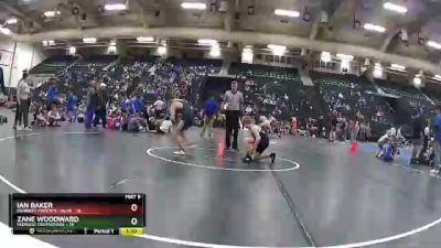 110 lbs Round 2 (6 Team) - Zane Woodward, Midwest Destroyers vs Ian Baker, Kearney Matcats - Blue