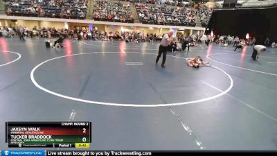 63 lbs Champ. Round 2 - Tucker Braddock, Central Iowa Wrestling Club /Team Intensity vs Jaxsyn Walk, Immortal Athletics WC