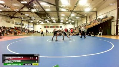 133 lbs Cons. Round 4 - Zimani Malomboza, Indiana Tech vs Josiah Petersen, Cornerstone