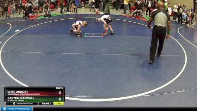 70 lbs Cons. Round 3 - Luke Abbott, Sanderson Wrestling Academy vs Easton Radmall, Pleasant Grove