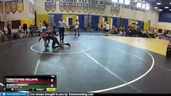126 lbs Round 7 (8 Team) - Christopher Williams, Camden 2 vs Kaden Herbert, Black & Blue