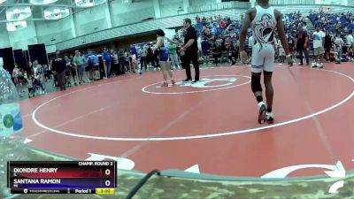 113 lbs Champ. Round 2 - Diondre Henry, IL vs Santana Ramon, MI