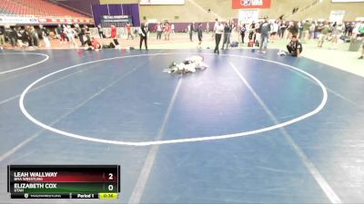 105 lbs Cons. Round 1 - Leah Wallway, BMA Wrestling vs Elizabeth Cox, Utah