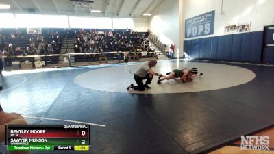 106 lbs Quarterfinal - Sawyer Munson, Woodinville vs Bentley Moore, Mt. Si