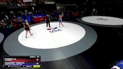 135 lbs Cons. Round 4 - Tuongvi Le, California vs Margaret Tobacco, Sunnyvale Wrestling Club