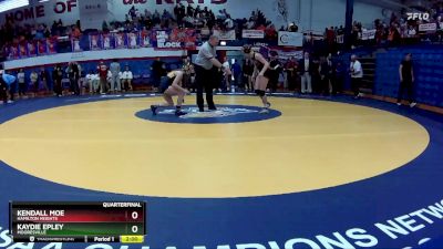 100 lbs Quarterfinal - Kendall Moe, Hamilton Heights vs Kaydie Epley, Mooresville