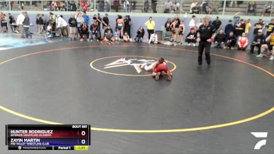 67 lbs Final - Hunter Rodriguez, Interior Grappling Academy vs Zayin Martin, Mid Valley Wrestling Club