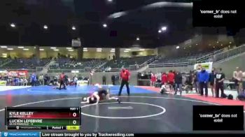 182 lbs Round 1 (4 Team) - Kyle Kelley, 6A Newberg vs Lucien Lefebvre, 6A McMinnville