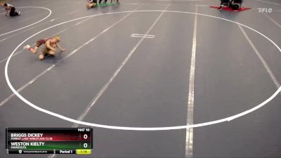 Semifinal - Briggs Dickey, Forest Lake Wrestling Club vs Weston Kielty, Minnesota