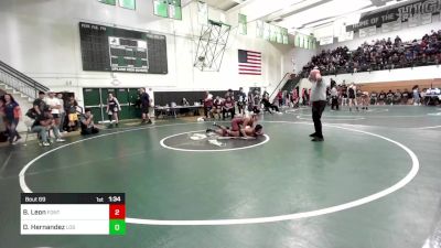 145 lbs Round Of 64 - Bryan Leon, Fontana vs Derek Hernandez, Los Osos