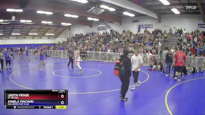 170 lbs 1st Place Match - Jadyn Pense, St Helens vs Ionela Macavei, Hillsboro Mat Club