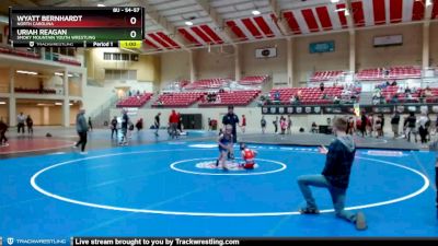 54-57 lbs Round 1 - Wyatt Bernhardt, North Carolina vs Uriah Reagan, Smoky Mountain Youth Wrestling