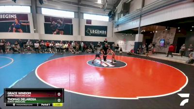 82 lbs Round 1 - Thomas Delarosa, Dumas Wrestling vs Grace Windom, Amped Wrestling Club