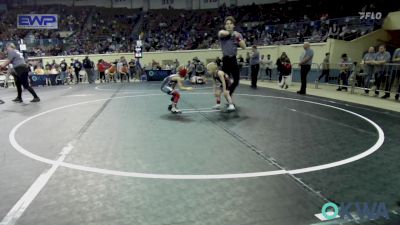 43 lbs Round Of 16 - Eagan Luxton, Bartlesville Wrestling Club vs Boomer Clinkenbeard, Comanche Takedown Club