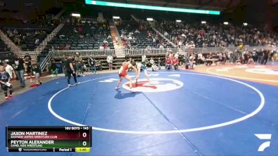 145 lbs Champ. Round 1 - Jaxon Martinez, Eastside United Wrestling Club vs Peyton Alexander, Camel Kids Wrestling