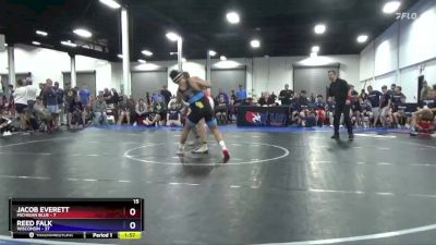 187 lbs Semis & 1st Wrestleback (8 Team) - Jacob Everett, Michigan Blue vs Reed Falk, Wisconsin