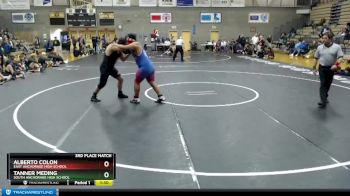 215 lbs 3rd Place Match - Tanner Meding, South Anchorage High School vs Alberto Colon, East Anchorage High School