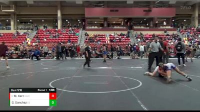 120 lbs Quarterfinal - Maxwell Kerr, Maize Wrestling Club vs Giovanni Sanchez, Duran Elite