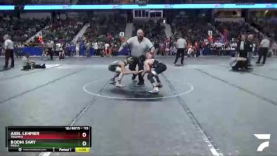 115 lbs Quarterfinal - Axel Lehmer, Triumph vs Bodhi Shay, Paola