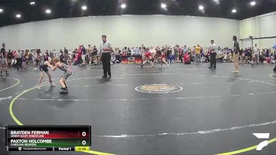 53 lbs Round 1 - Paxton Holcombe, Carolina Reapers vs Brayden Ferman, Soddy Daisy Wrestling