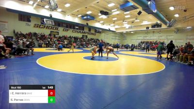 153 lbs Round Of 32 - Christian Herrera, Bakersfield vs Sergio Porras, Granite Hills-El Cajon