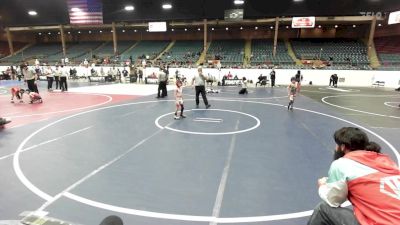 54 lbs 2nd Place - Ashe Padilla, Wolfpack Wrestling Academy vs Liam Loya, Dumas Wrestling Club